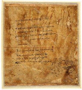 火の数字c。 1483-1485（紙にペンと茶色のインク） 作： Leonardo da Vinci